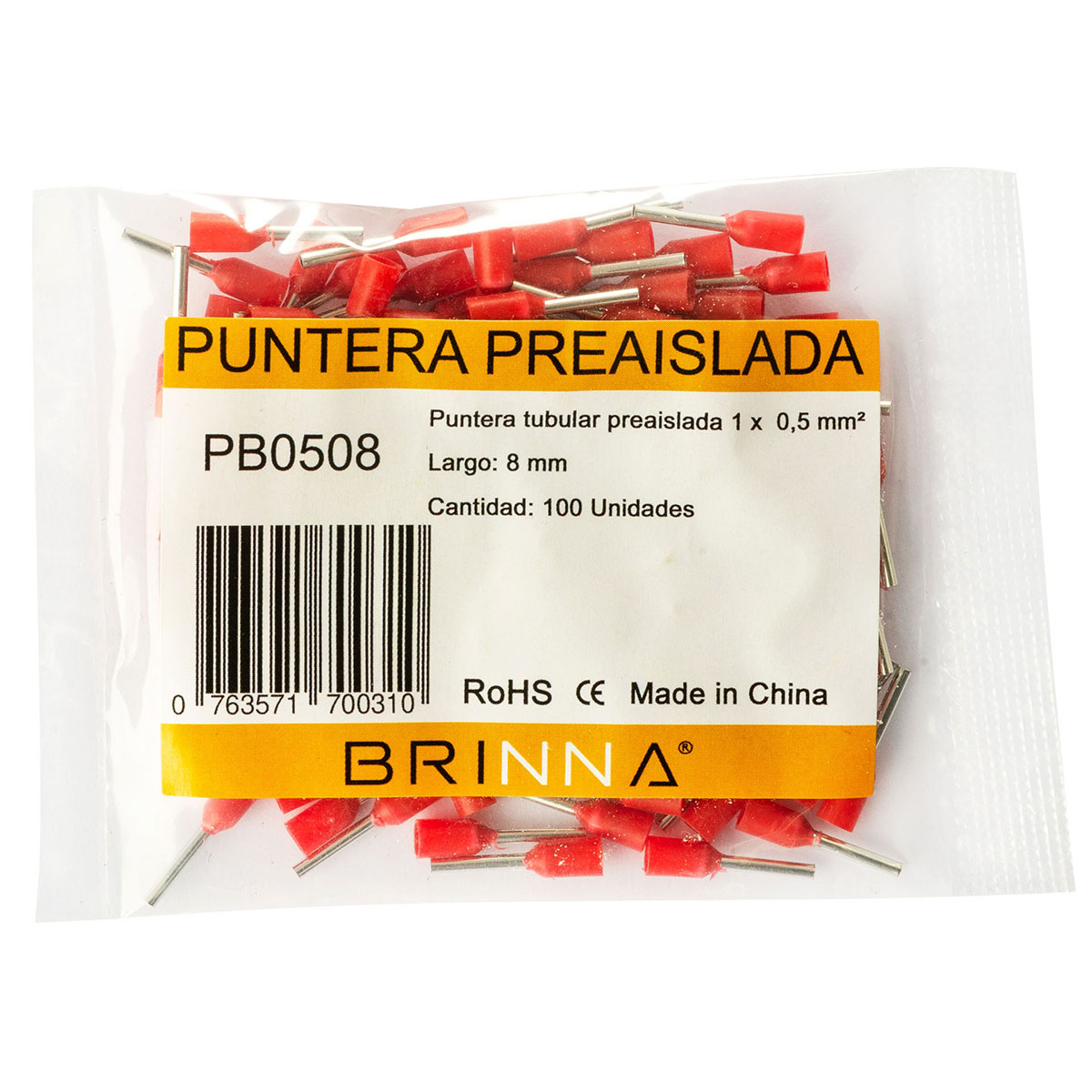 PUNTERA TIFF  0,5MM LARGO 8MM BRINNA X100