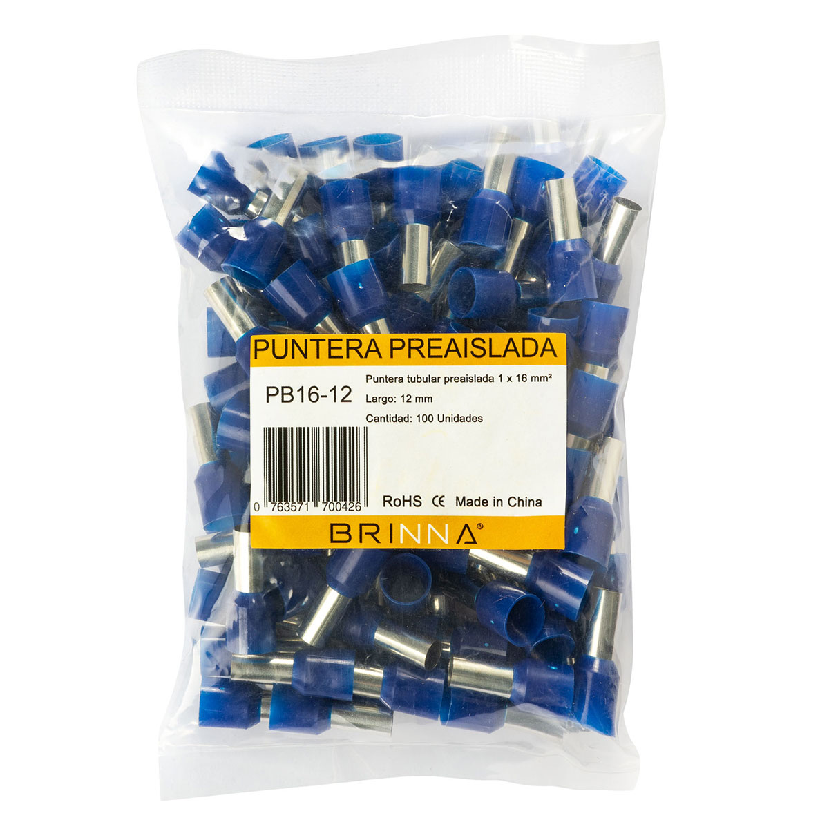 PUNTERA TIFF  16MM LARGO 12MM BRINNA X100