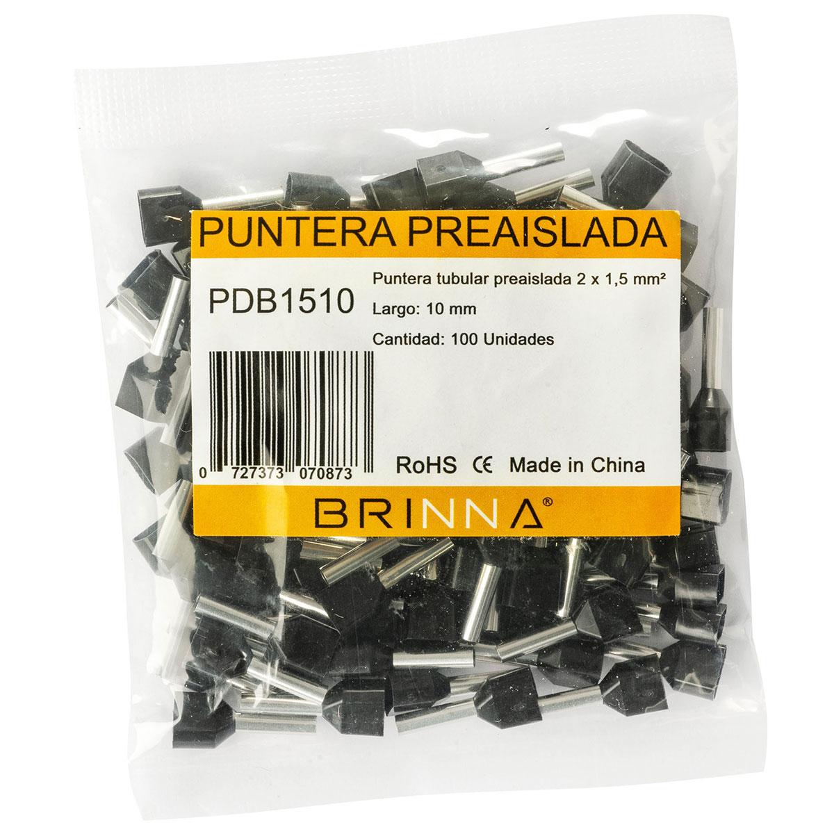 PUNTERA DOBLE TIFF  1,5MM LARGO 10MM BRINNA X100