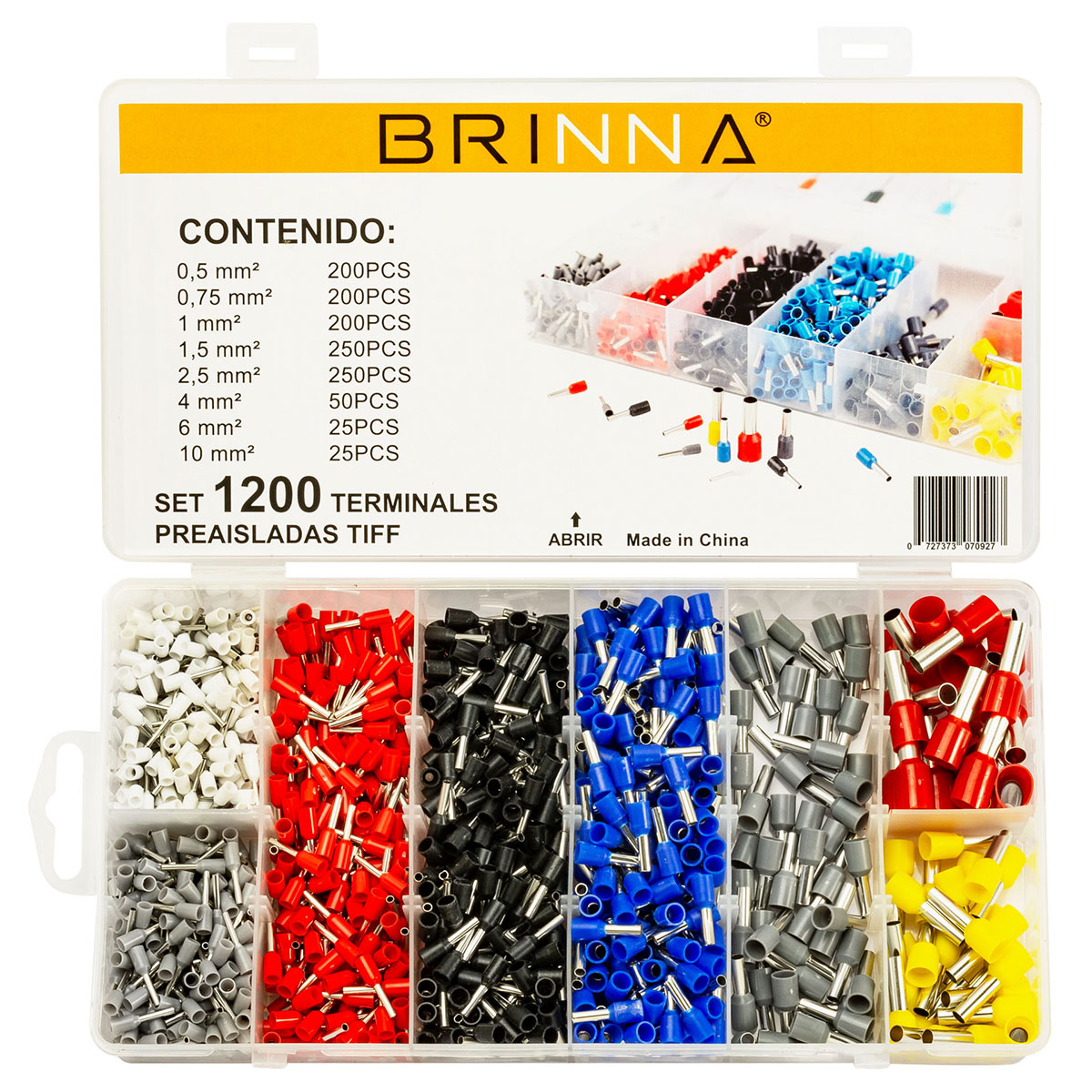 SET 1200 TERMINALES DE COBRE BRINNA