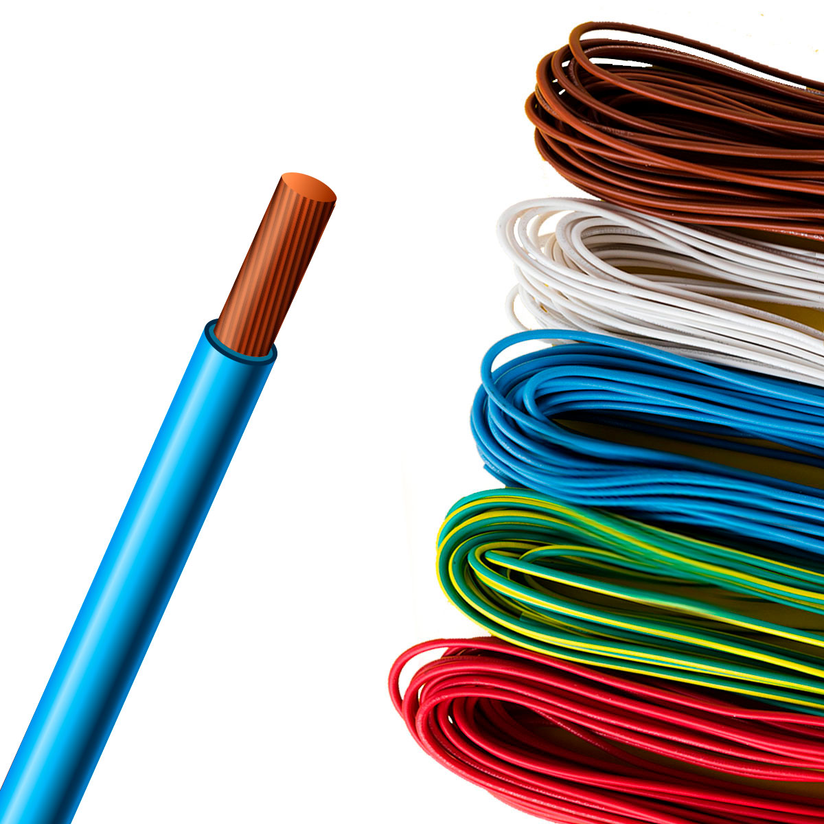 CABLE UNIPOLAR 16MM CELESTE X METRO MH