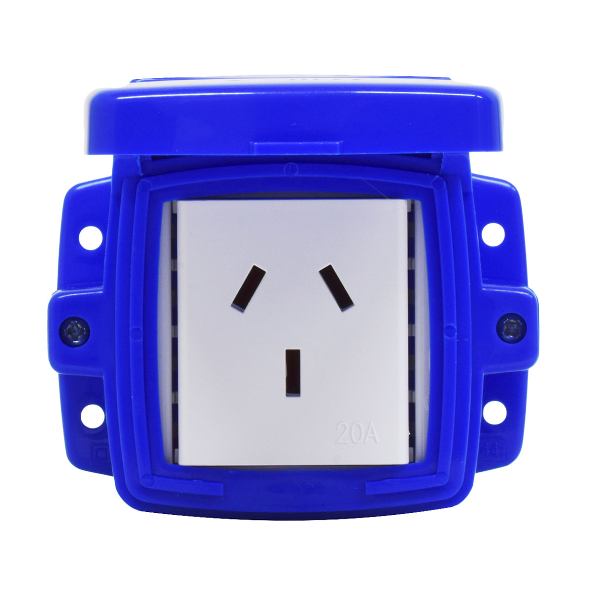 CAJA CAPSULADA TOMA 20A AZUL EXULTT