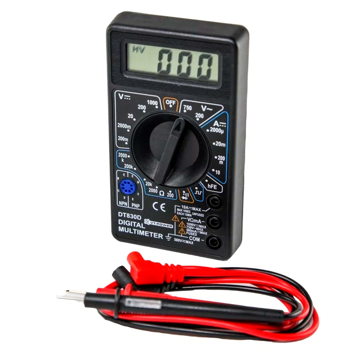 MULTIMETRO DIGITAL TESTER PROFESIONAL 830D