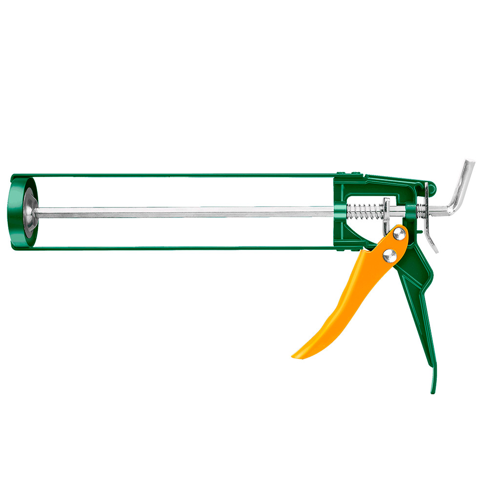 PISTOLA APLICADORA DE SILICONA SELLANTE PLATO DE EMPUJE 230MM (9") JADEVER