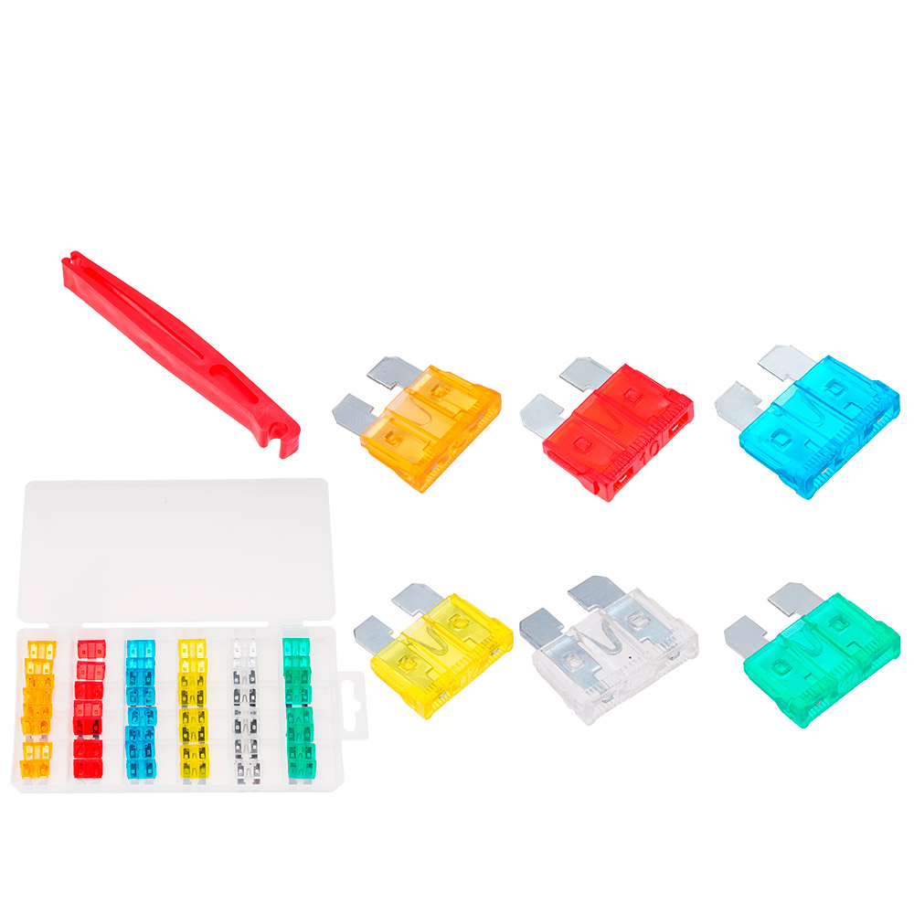 JUEGO DE FUSIBLES PARA AUTOMÓVIL DE 49 PIEZAS JADEVER