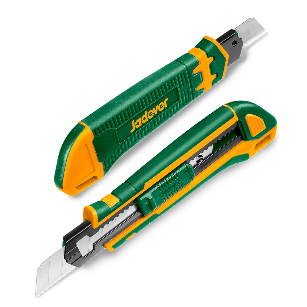 CUTTER DE HOJA DESMONTABLE CON 3 CUCHILLAS ADICIONALES JADEVER