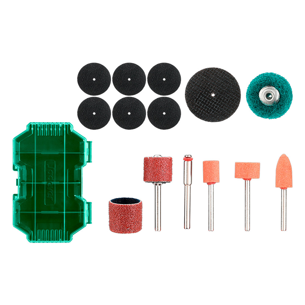 KIT DE ACCESORIOS PARA LIJADO Y PULIDO DE 32 PIEZAS PARA TALADRO JADEVER