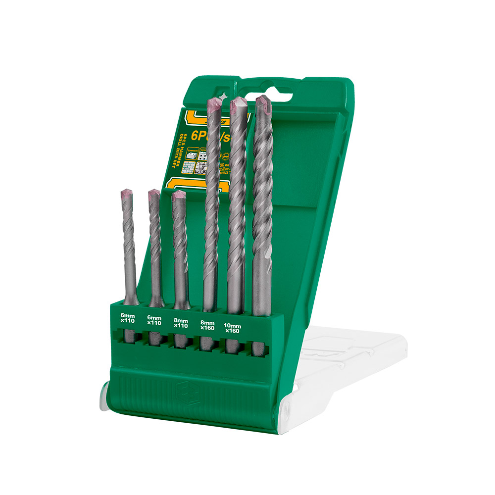 KIT DE 6 MECHAS PARA TALADRO PERCUTOR SDS PLUS JADEVER