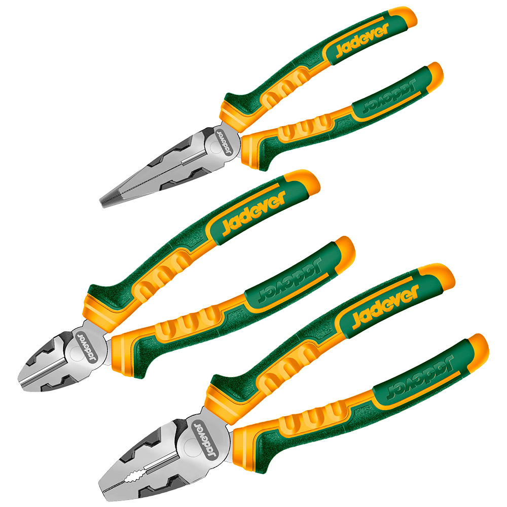 KIT PINZA ALICATE 3 PIEZAS JADEVER