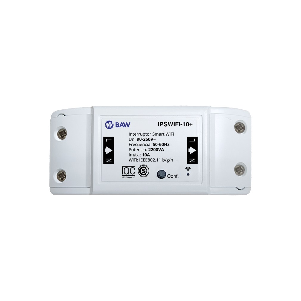 INTERRUPTOR SMART WIFI 10A M/CONSUMO BAW