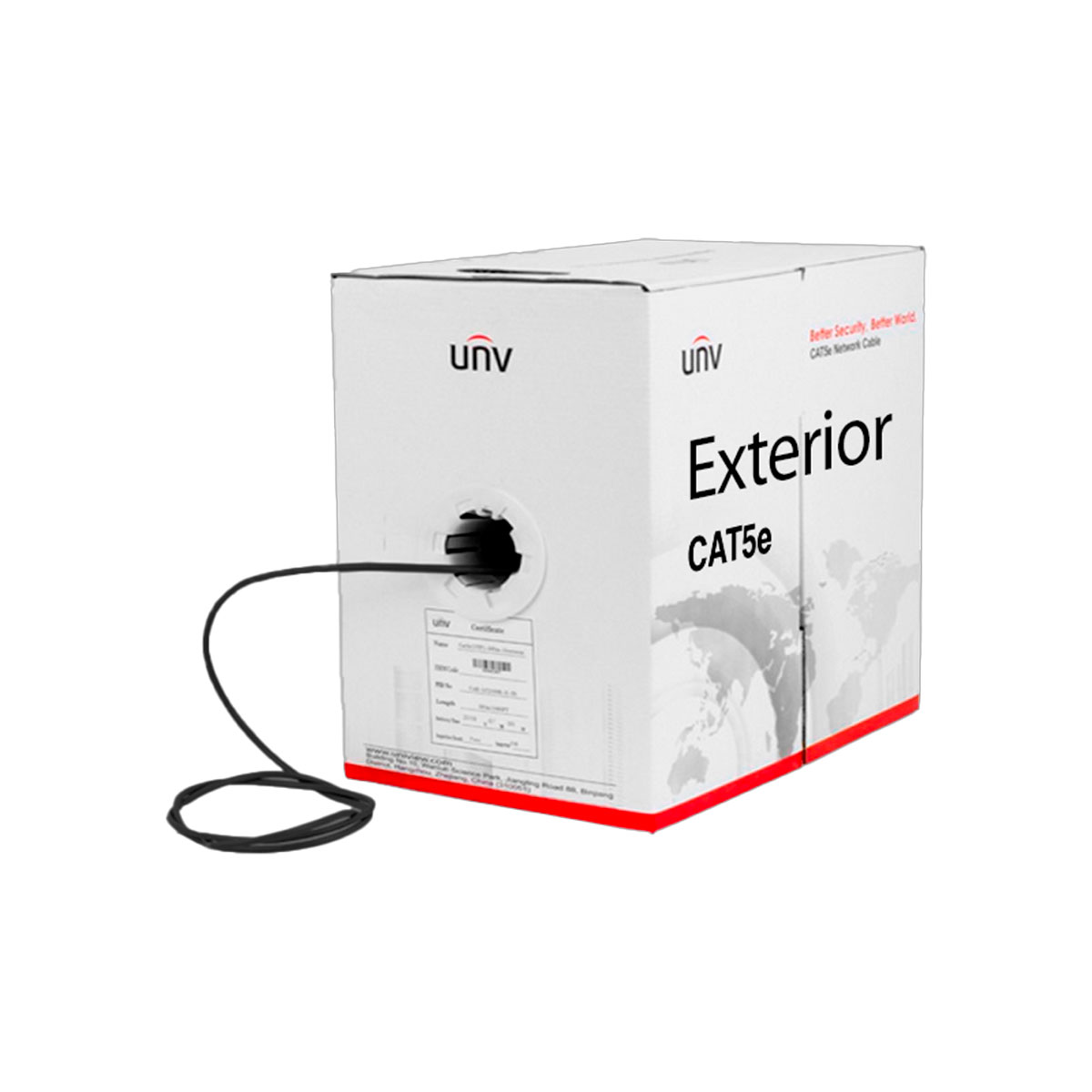 CABLE UTP CAT5E EXTERIOR COLOR NEGRO 305M UNV