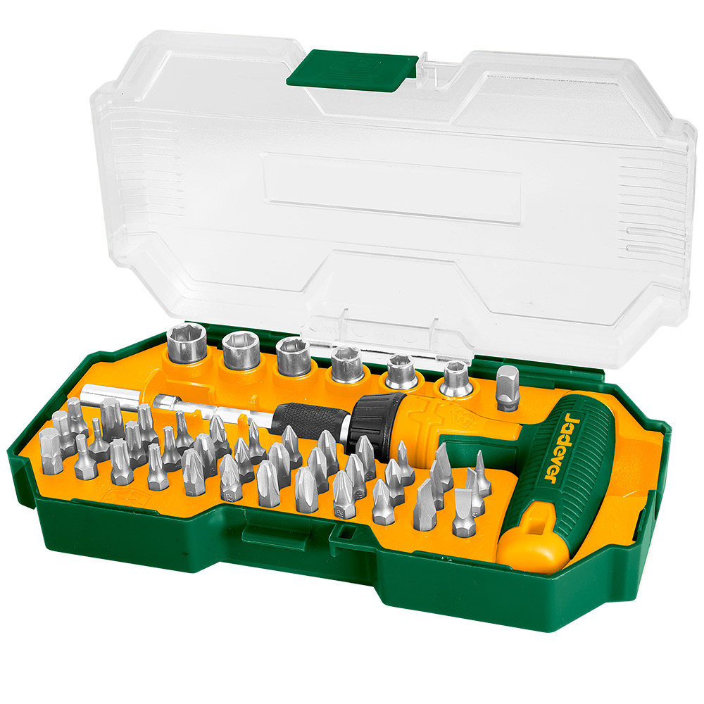 KIT DE PUNTAS DE DESTORNILLADOR DE 45 PIEZAS CON CRICKET JADEVER