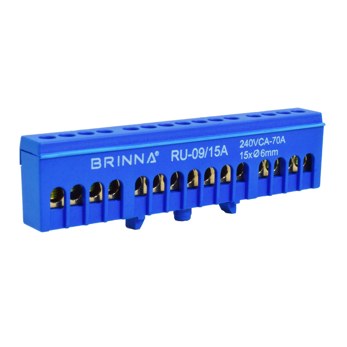 REPARTIDOR UNIPOLAR 15 POLOS AZUL BRINNA