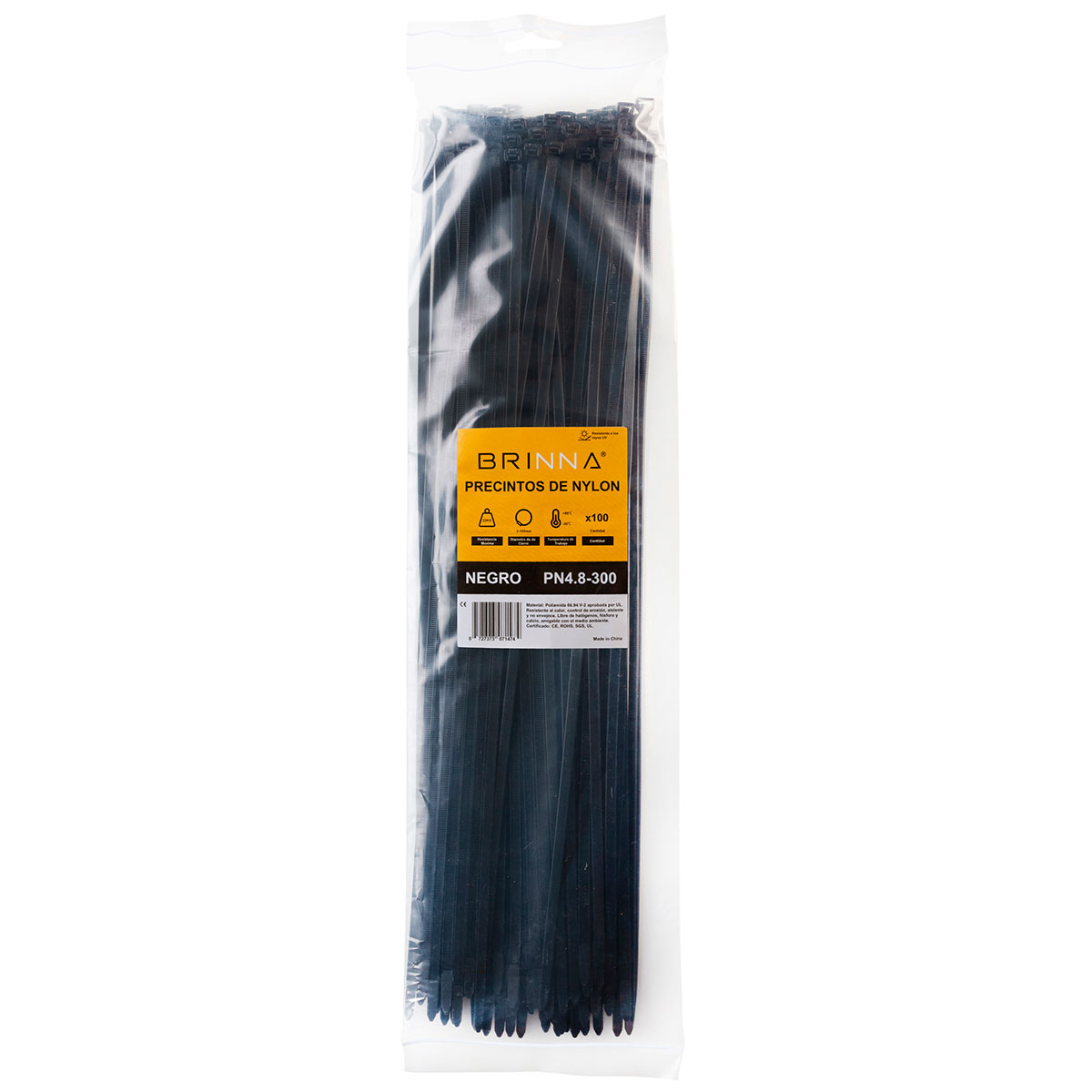 PRECINTOS 4,8MM X 300MM X100 BRINNA