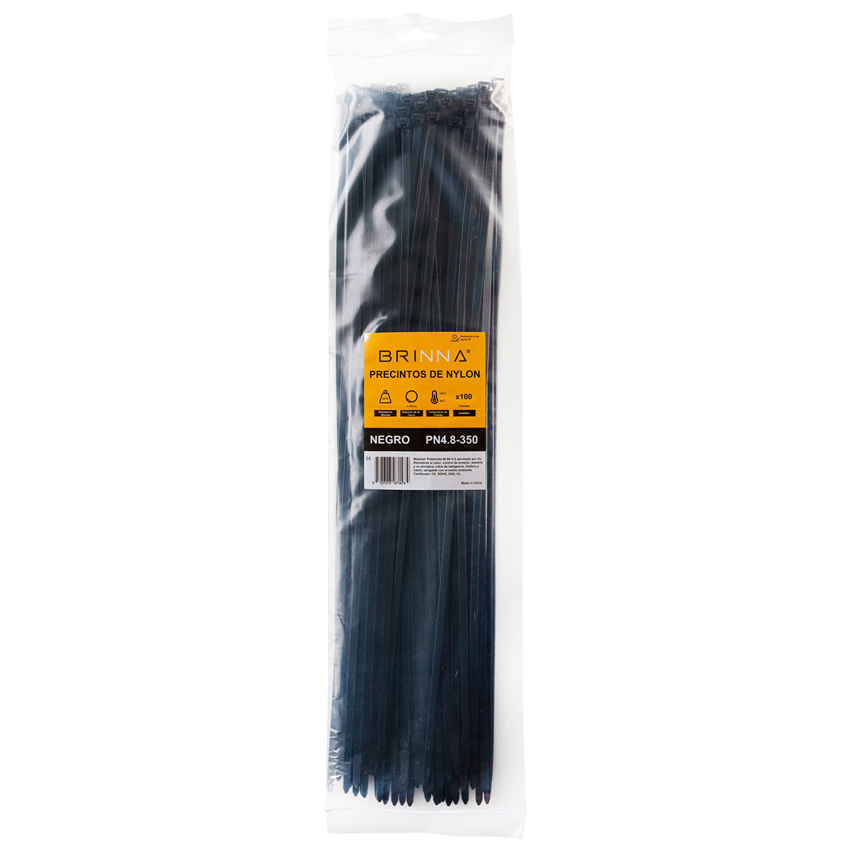 PRECINTOS 4,8MM X 350MM X100 BRINNA