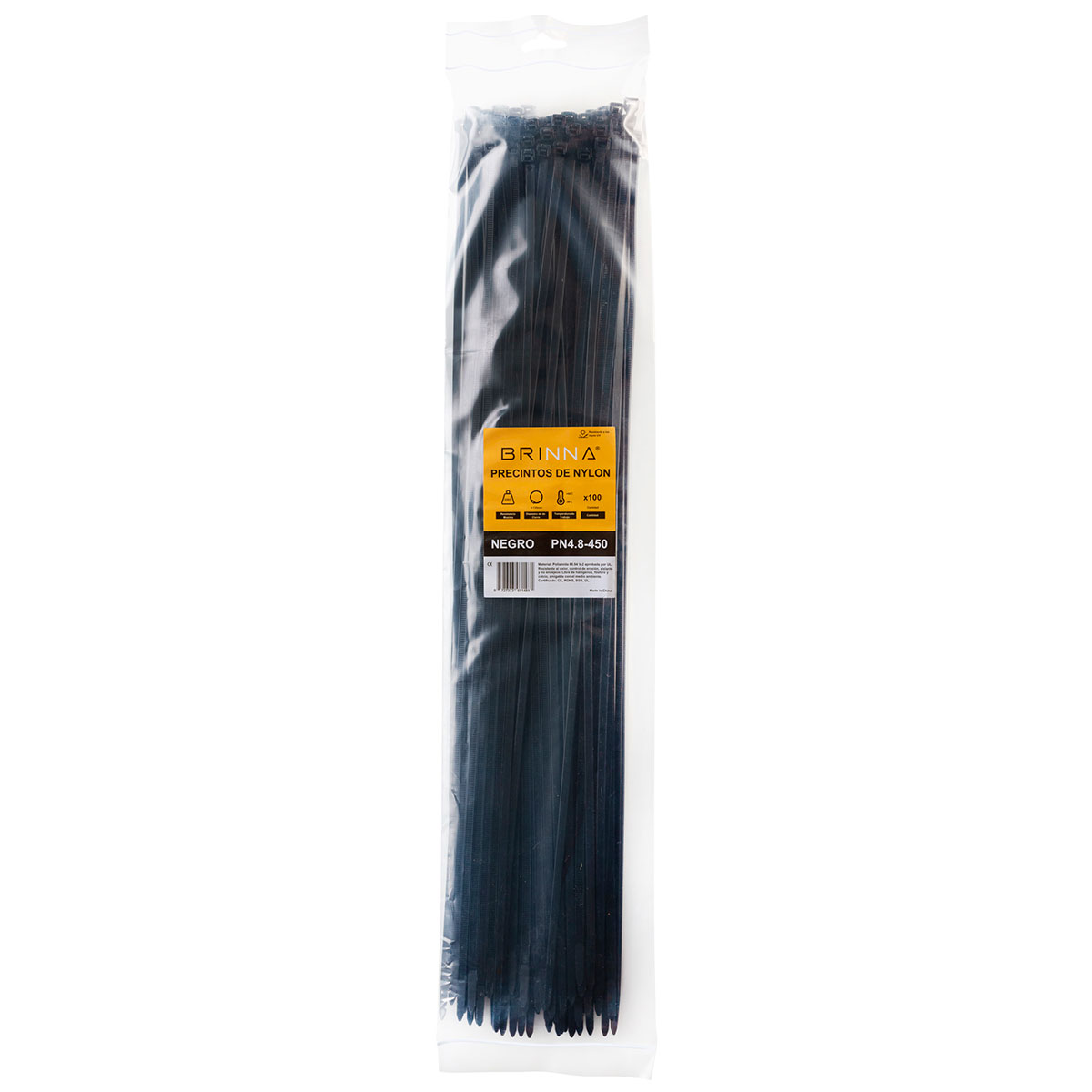 PRECINTOS 4,8MM X 450MM X100 BRINNA