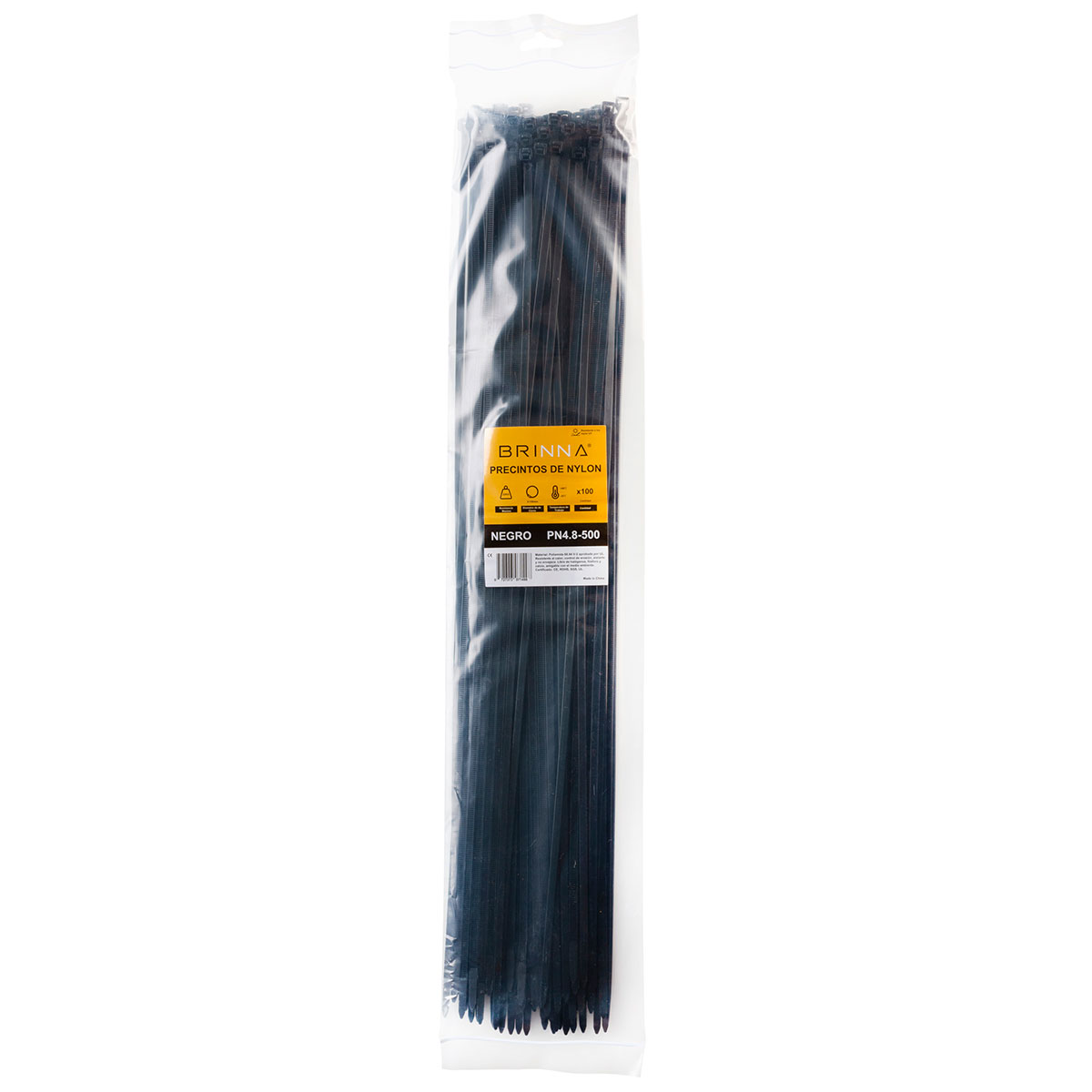 PRECINTOS 4,8MM X 500MM X100 BRINNA