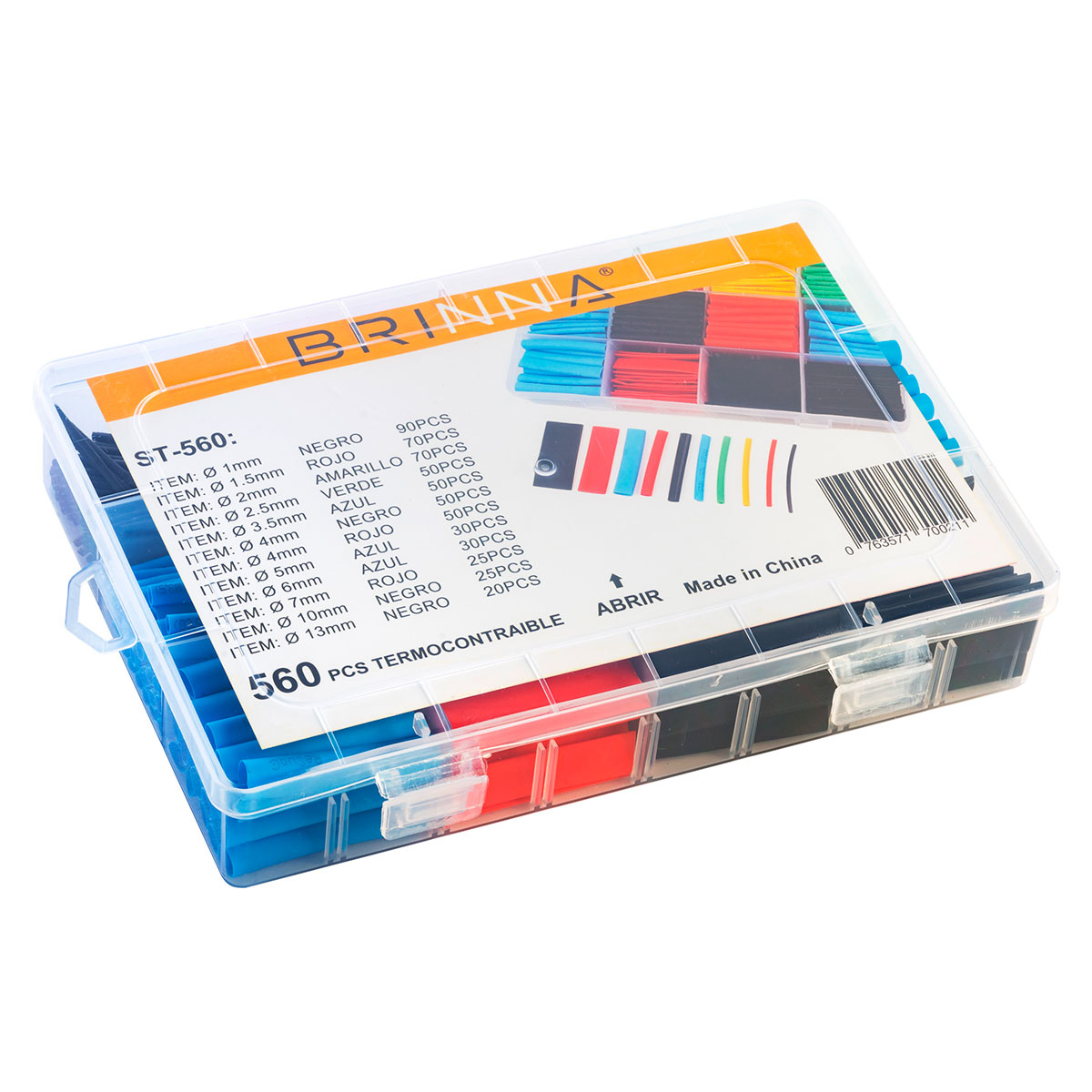 KIT TERMOCONTRAIBLES 560 PIEZAS BRINNA