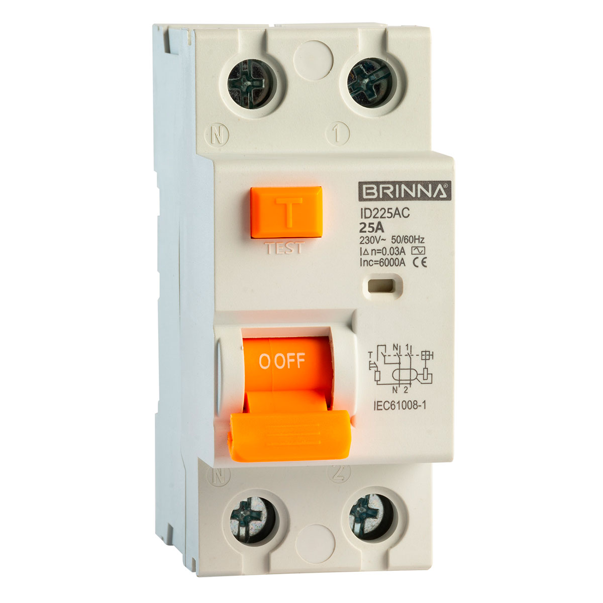 INTERRUPTOR DIFERENCIAL BIPOLAR 2X25A BRINNA