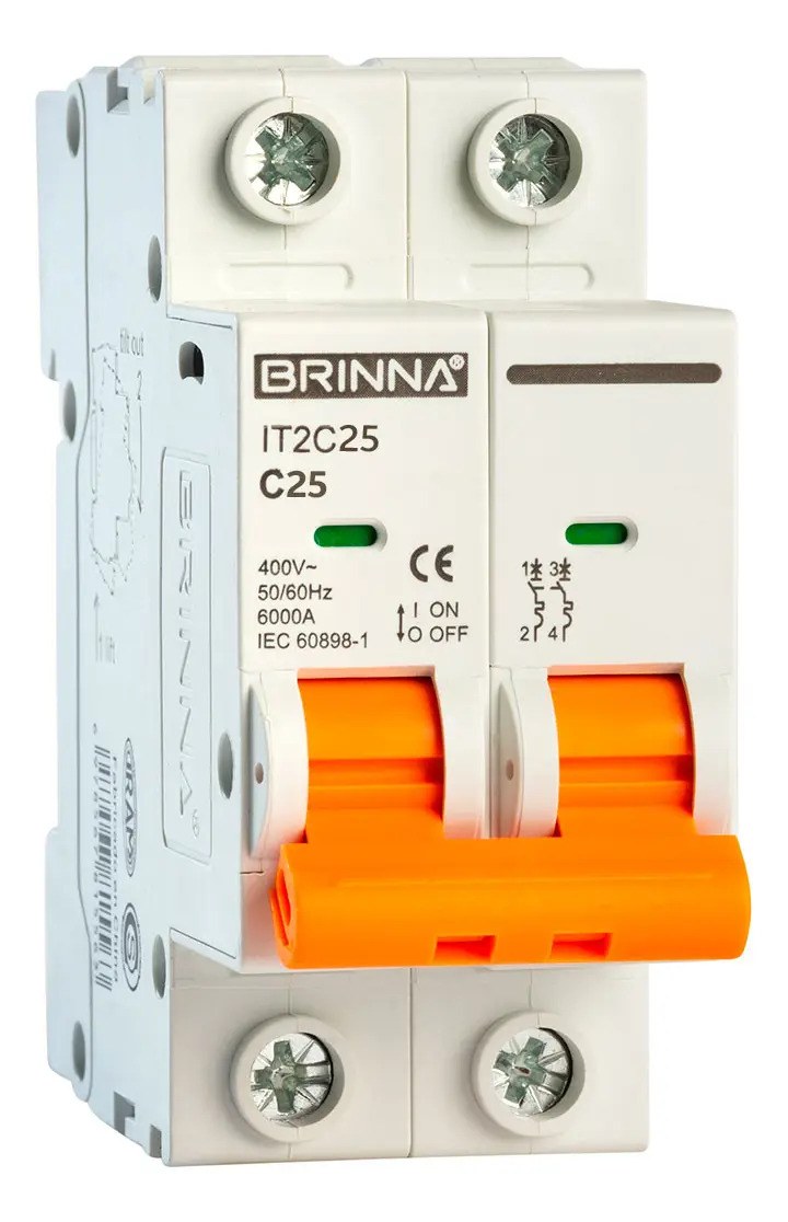 TERMICA BIPOLAR 25A 6KA BRINNA