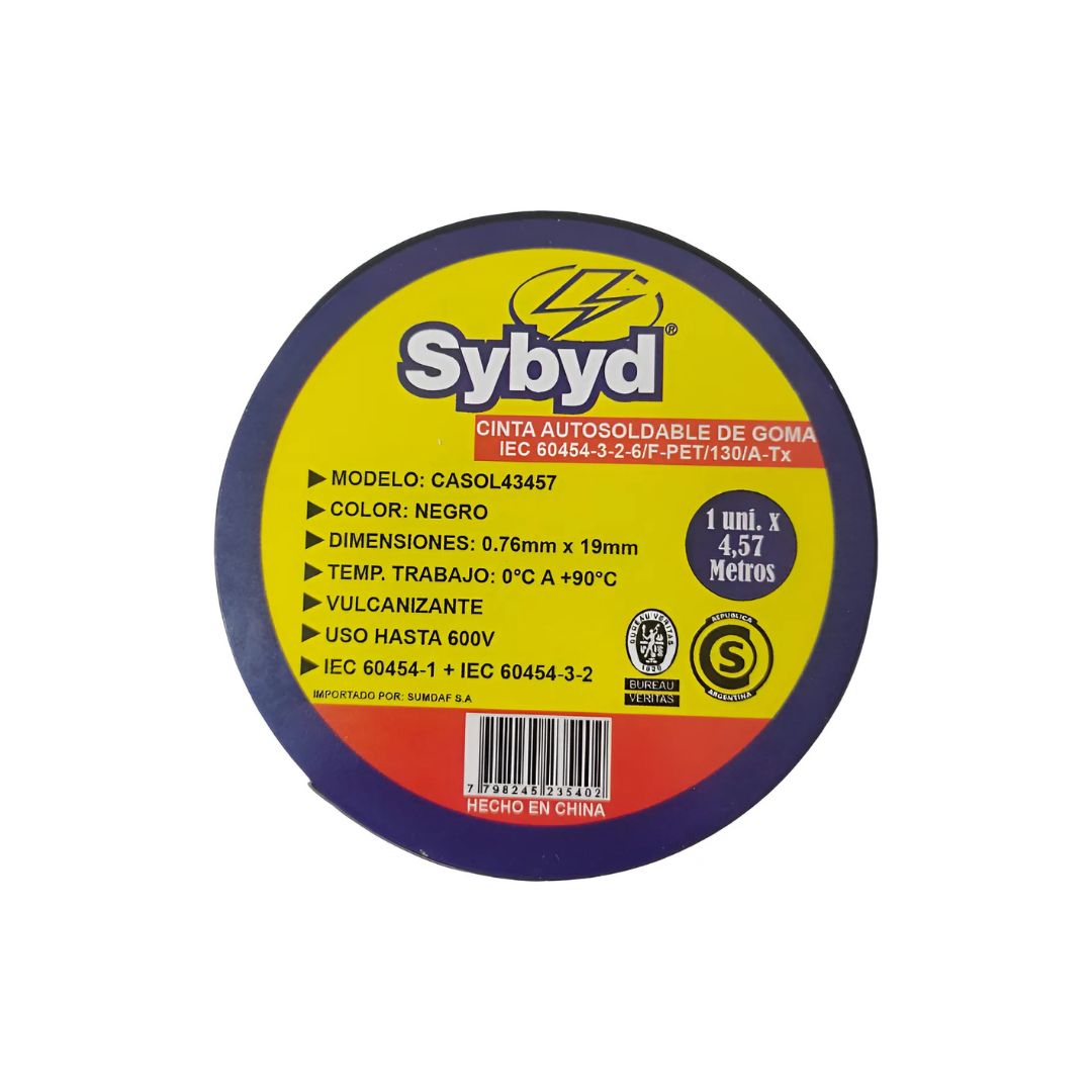 CINTA AUTOSOLDABLE CAUCHO SYBYD