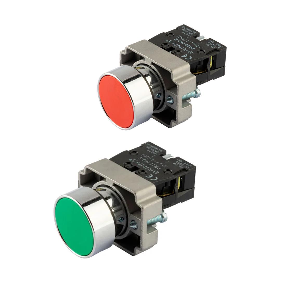 Pulsador Rasante 22m Brinna No Nc Panel Pack X2