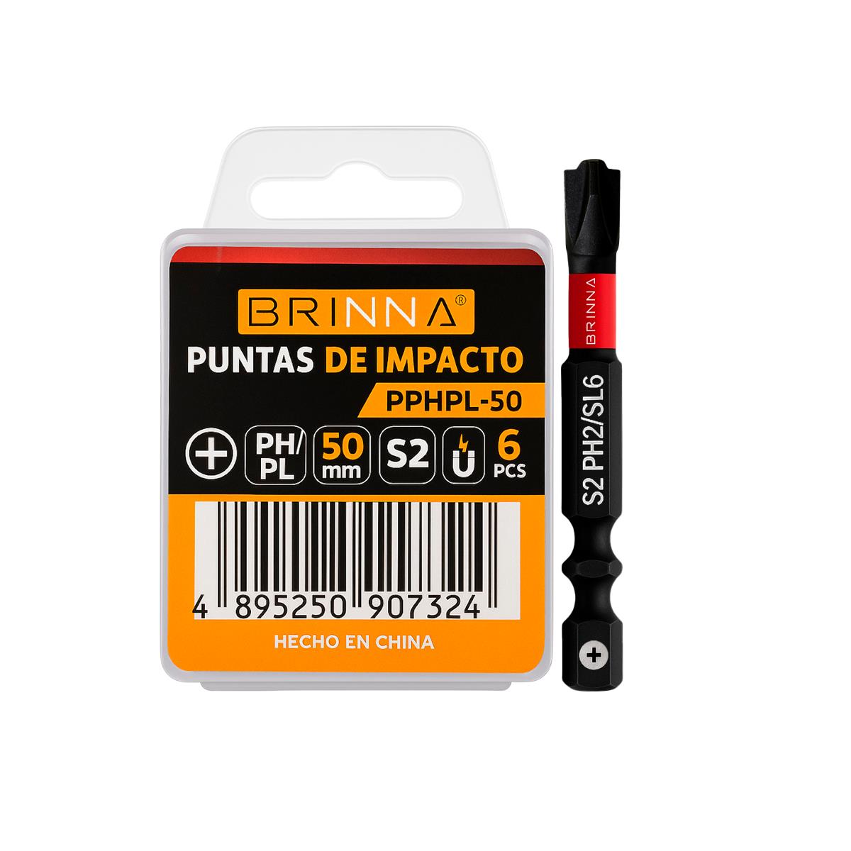 PUNTAS ALTO IMPACTO PH+PL 50MM X6 BRINNA