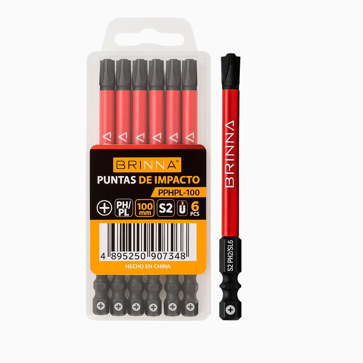 PUNTAS ALTO IMPACTO PH+PL 100MM X6 BRINNA