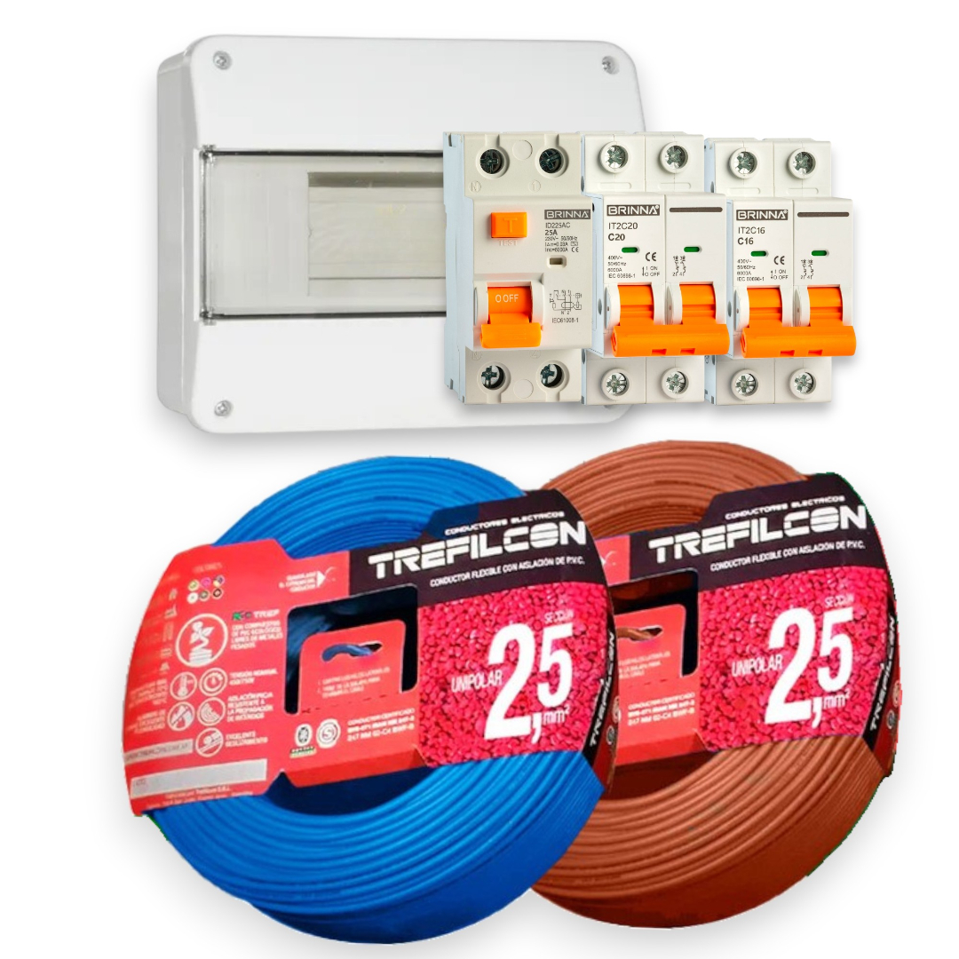 Kit Instalación Eléctrica Domiciliaria Normalizado 100mts