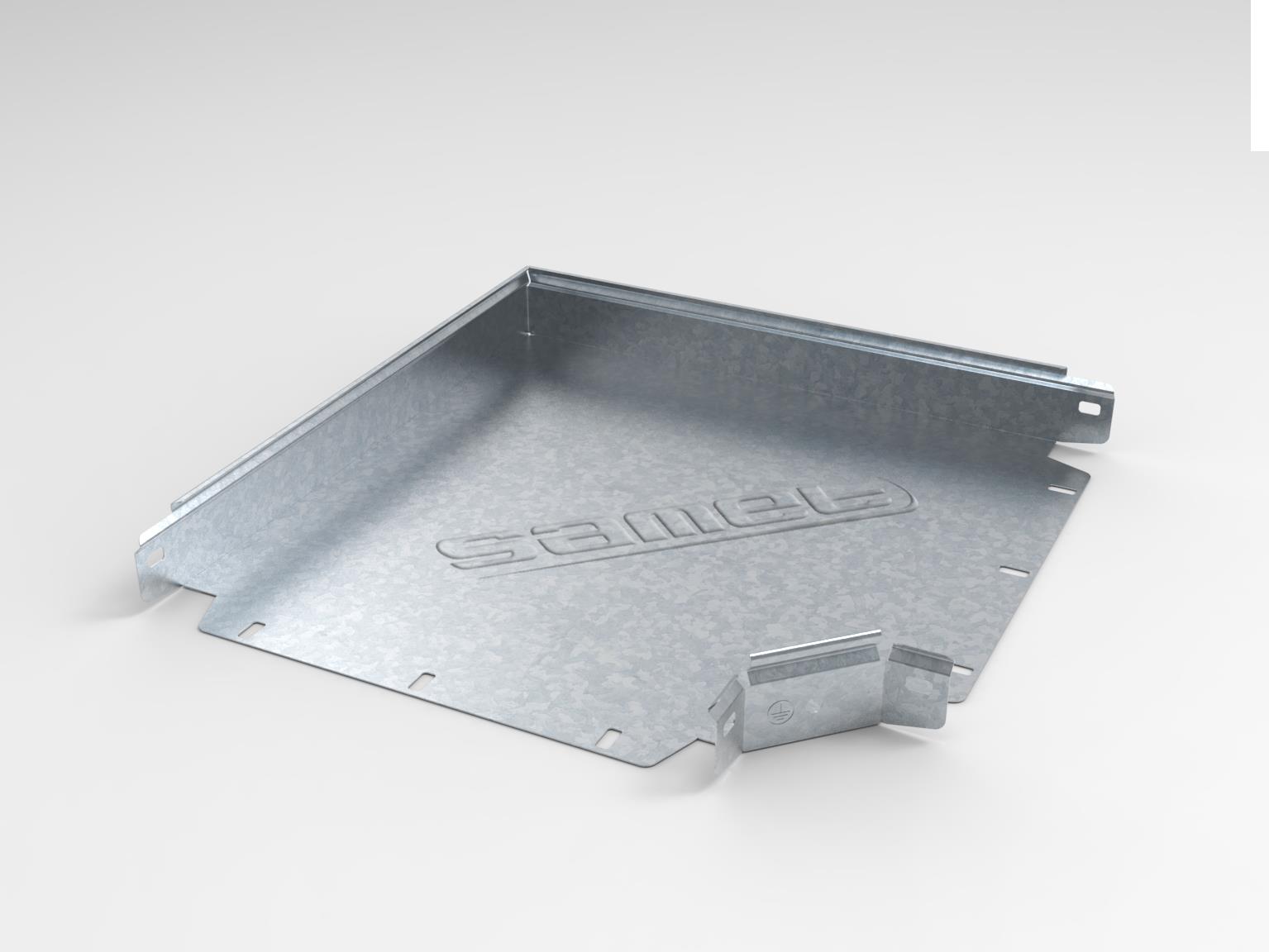 CURVA PLANA BANDEJA PERFORADA SMARTTRAY 90° 50MM SAMET