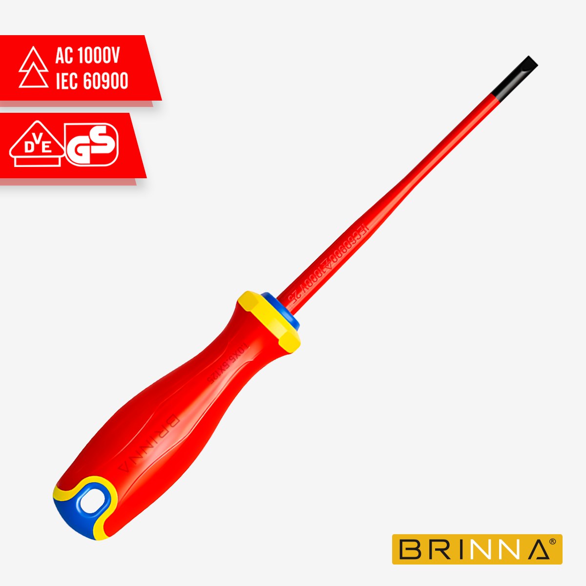 DESTORNILLADOR AISLADO 1000V PLANO 5.5MM BRINNA
