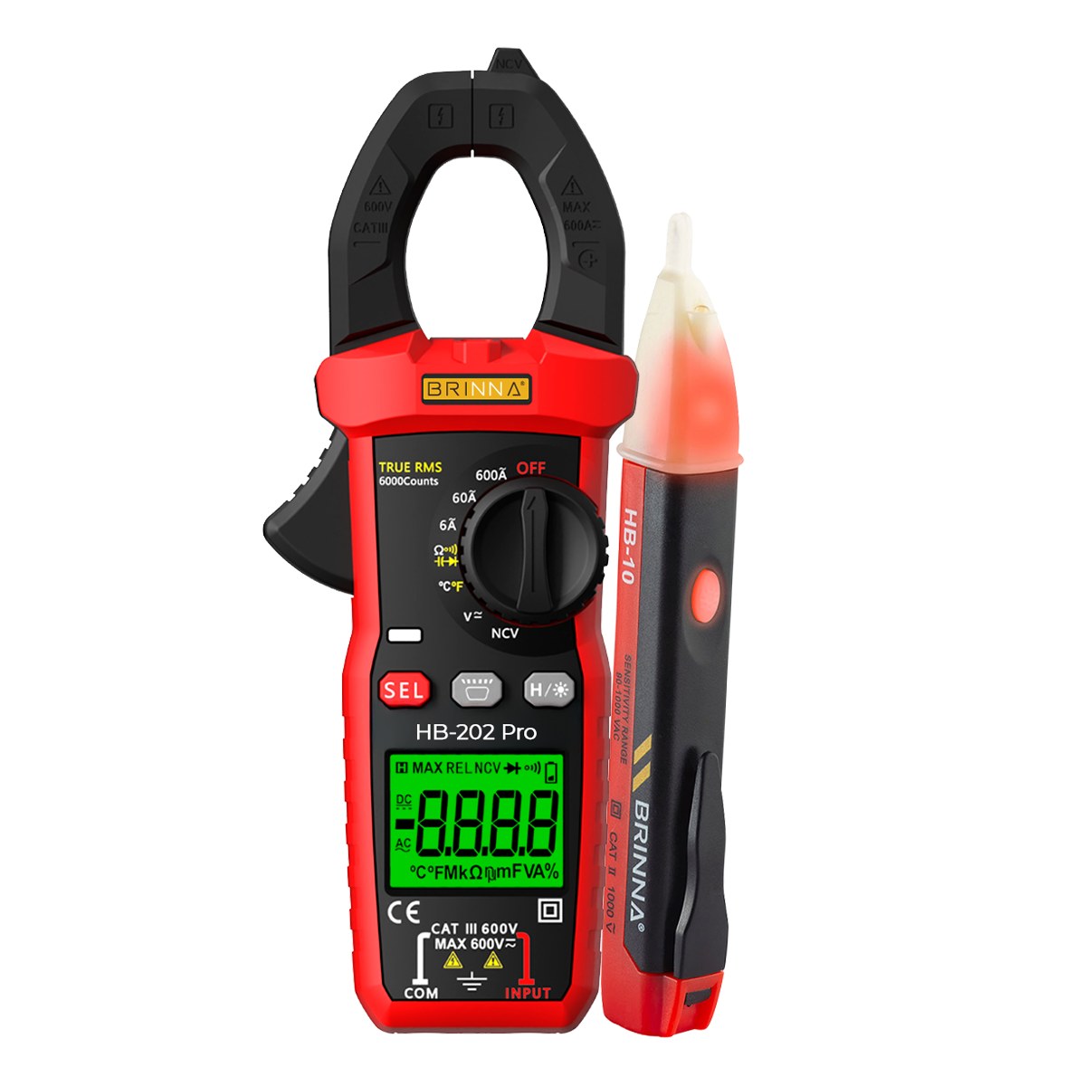 PINZA AMPEROMETRICA HB-202PRO + BUSCAPOLO HB-10