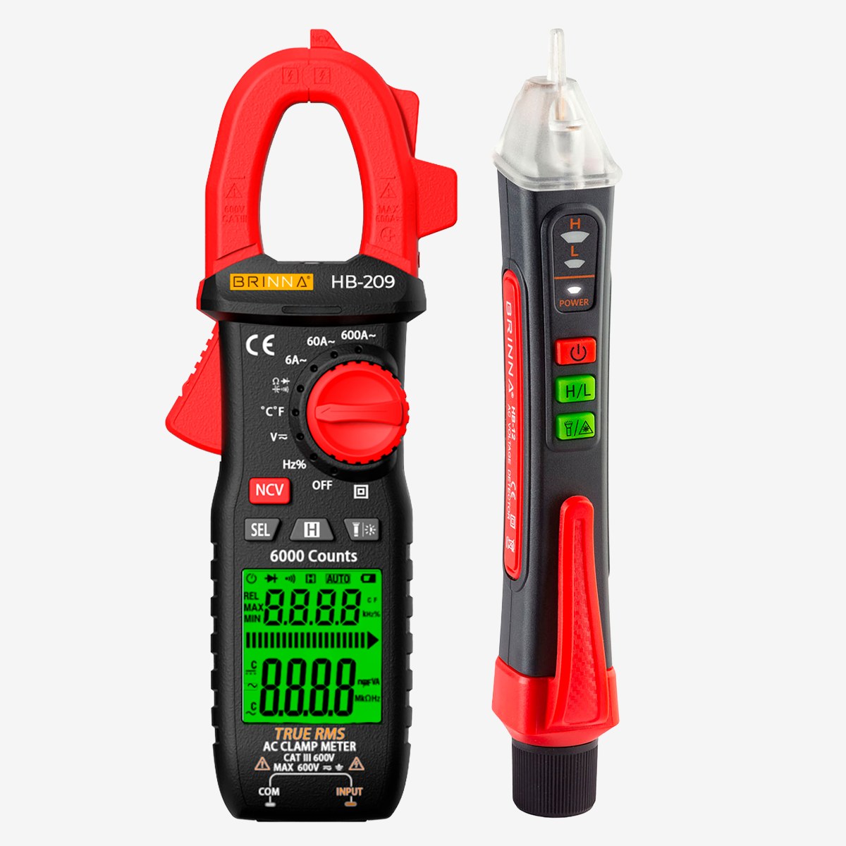 PINZA AMPEROMETRICA HB-209A + BUSCAPOLO HB-12