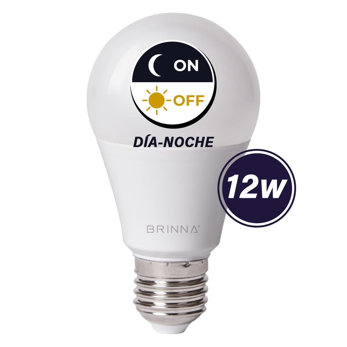 LAMPARA LED DIA NOCHE 12W CALIDA BRINNA