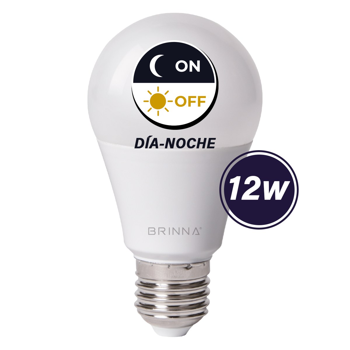 LAMPARA LED DIA NOCHE 12W FRIA BRINNA