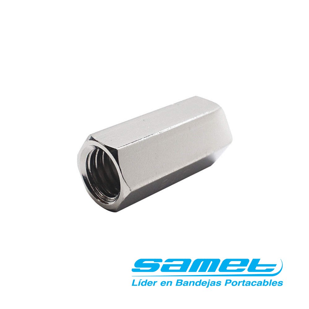 Niple de unión varilla roscada Samet 3/8  Zinc NV-3/8-50-U x5