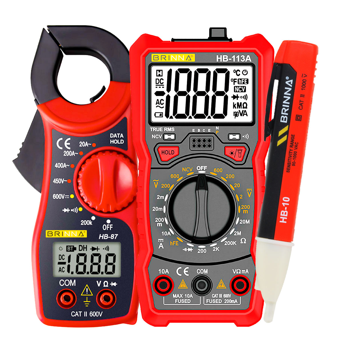 TESTER HB-113A + PINZA HB-87 + DETECTOR HB-12