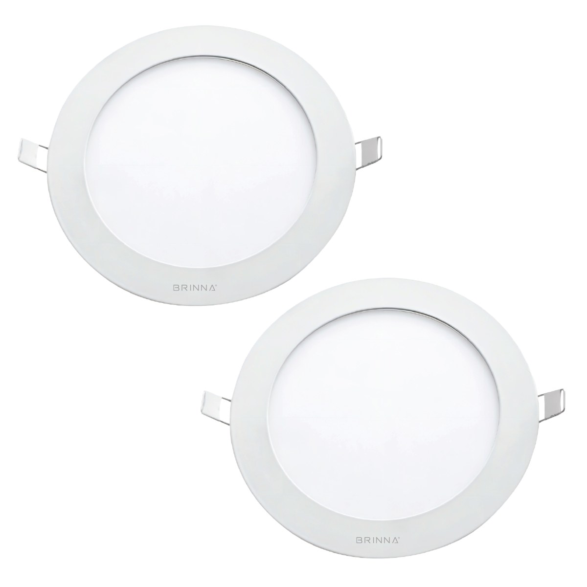 PANEL LED REDONDO EMBUTIR 6W CALIDO BRINNA X2