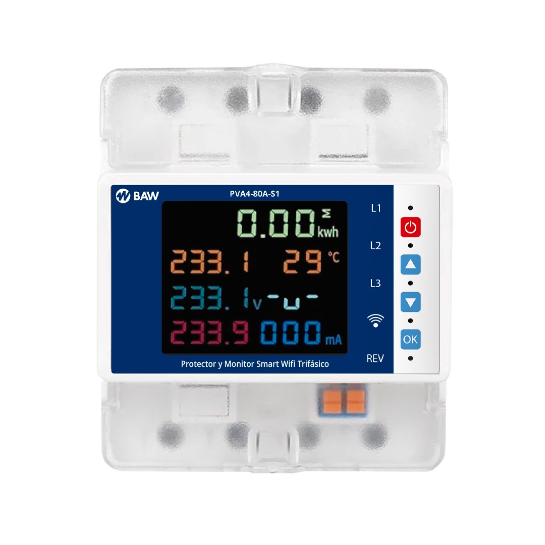 PROTECTOR Y MONITOR SMART TRIFASICO 80A BAW