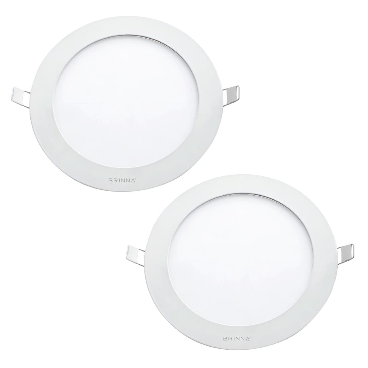 PANEL LED CUADRADO APLICAR 24W CALIDO BRINNA X2