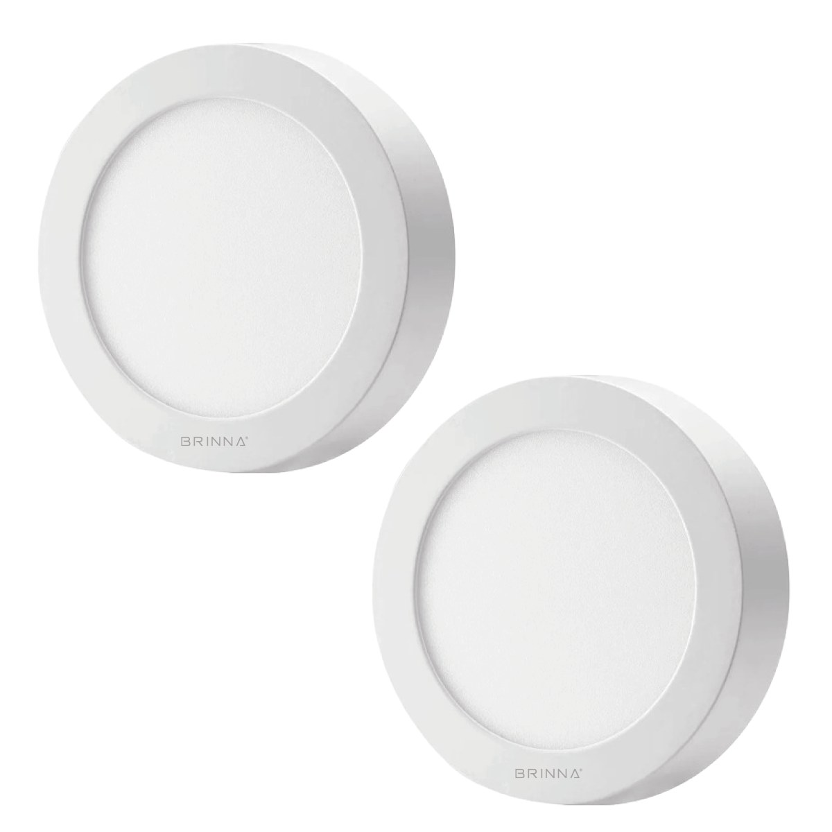 PANEL LED REDONDO APLICAR 24W CALIDO BRINNA X2