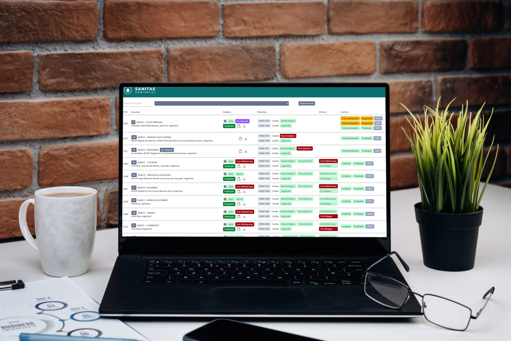 Portal cliente para seguimiento de servicios - Sanitas Ambiental