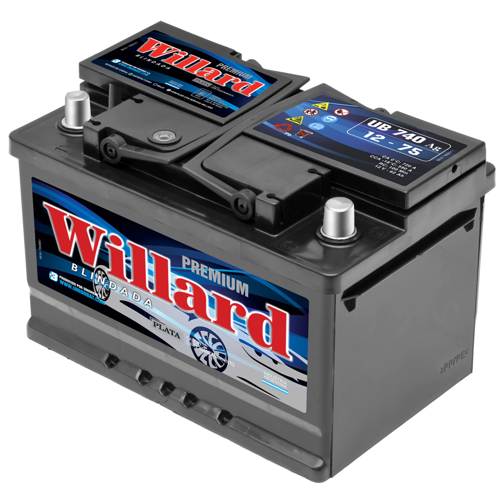 BATERIA UB740AGD WILLARD PLATA 75 BLINDADA
