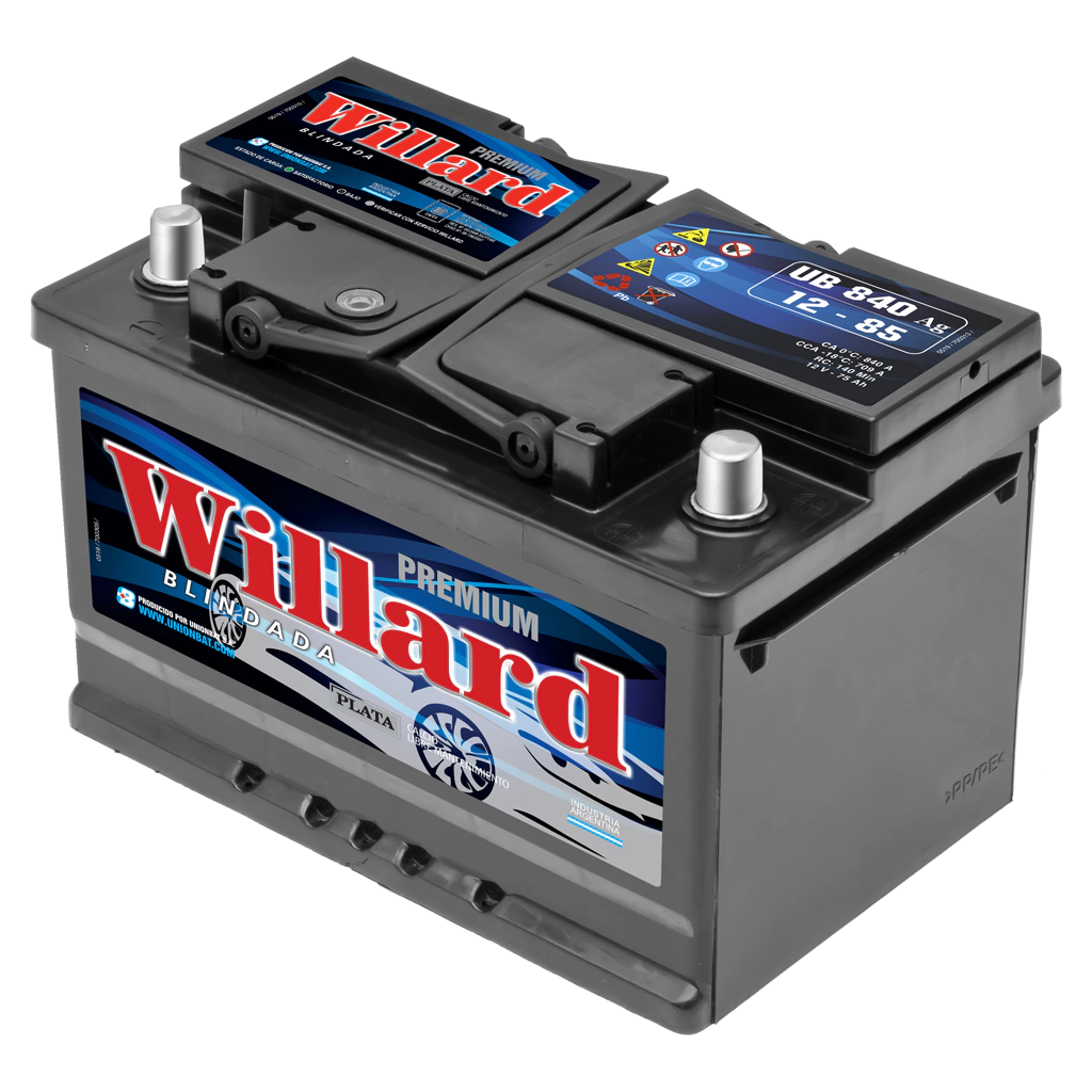 BATERIA UB840AGD WILLARD 85 AMPERES