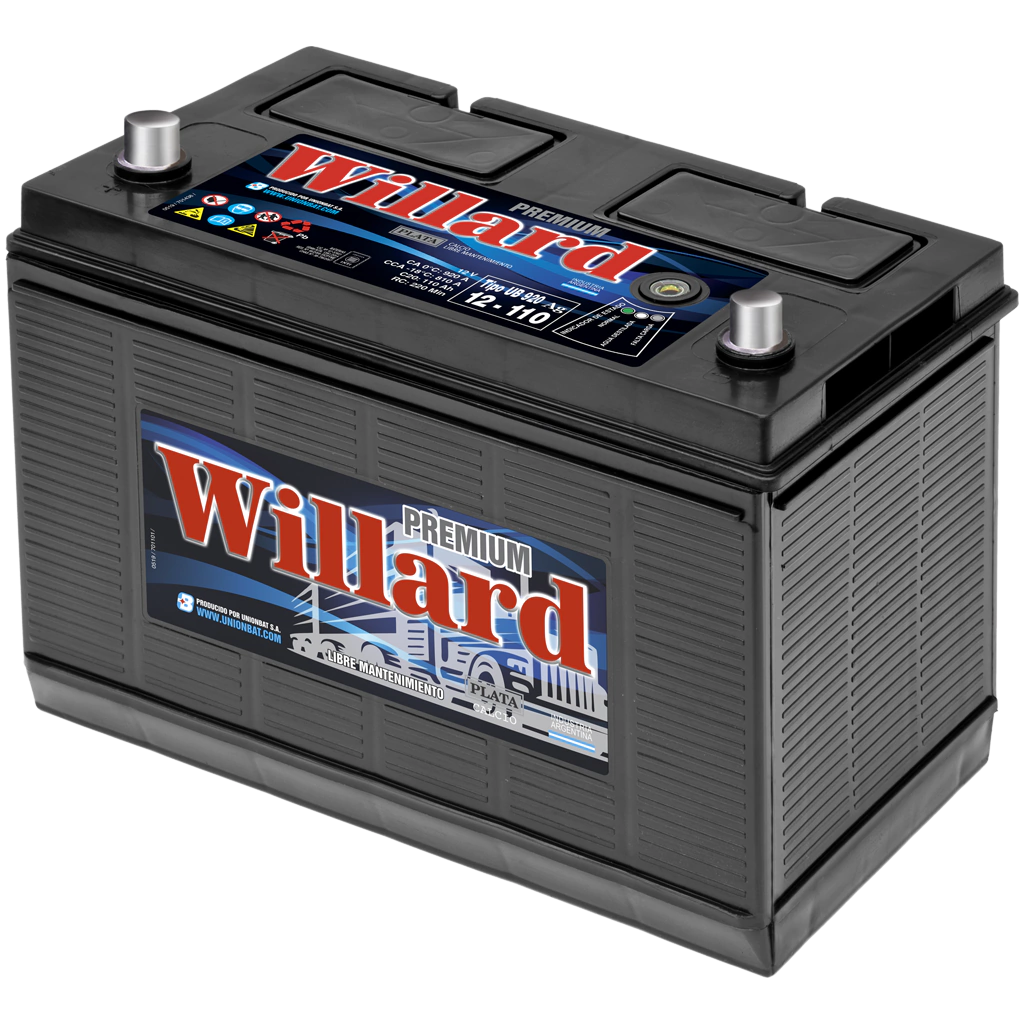 BATERIA UB920AGI WILLARD 110 AMP. CALCIO/PLATA