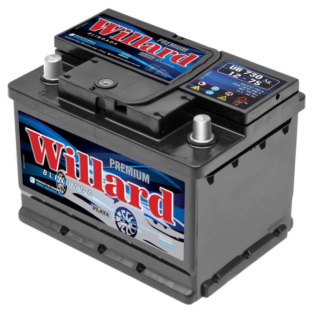 BATERIA UB730AGI WILLARD PLATA 12V