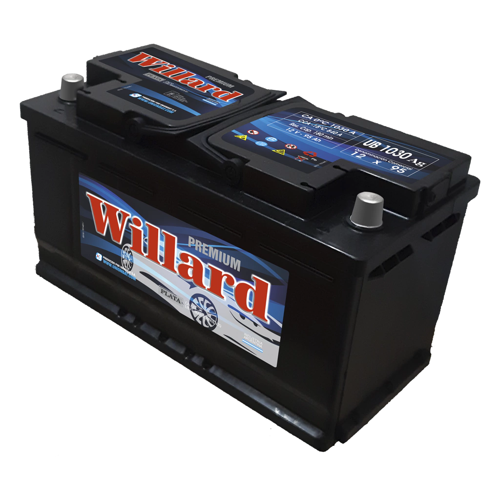 BATERIA UB1030AGD WILLARD PLATA (EX 980) - 800CCA -18°