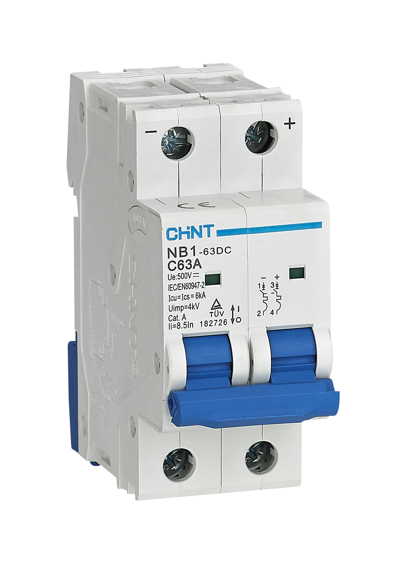 Interruptor Termomagnético DC Chint NB1-63DC (curva C)