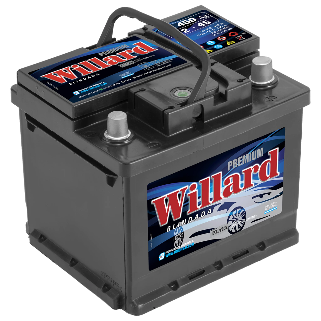 BATERIA 45A UB450AGD WILLARD PLATA