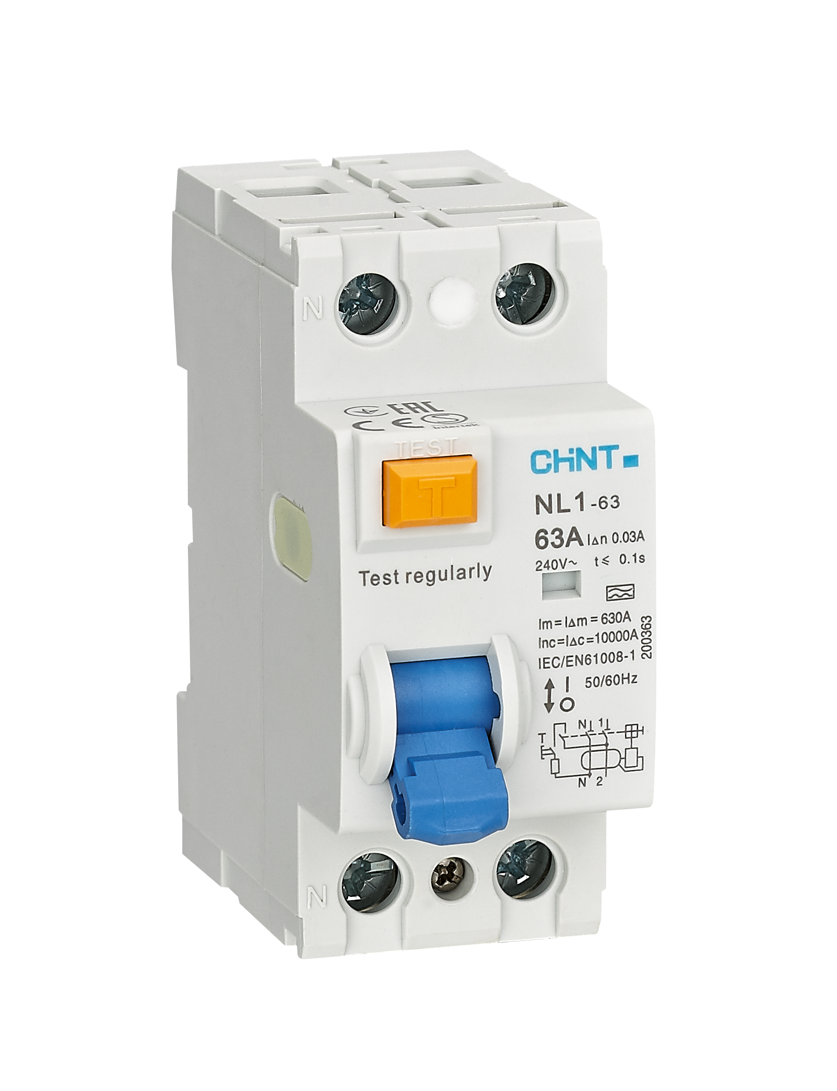Interruptor Diferencial Chint NL1-63 (RCCB)